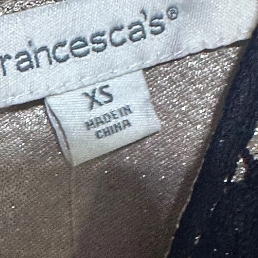 Black and Gold Lace Dress With Lace 3/4 Bell Sleeve New With Tags XS - Picture 14 of 16